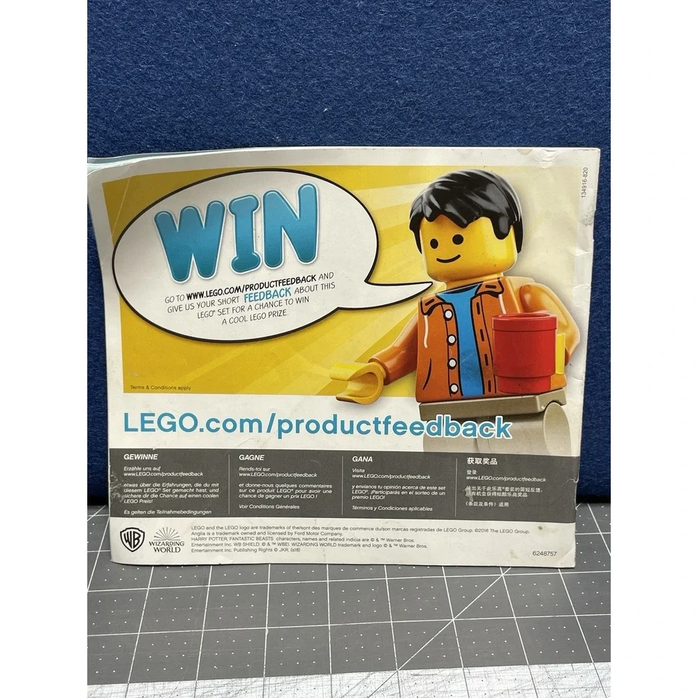 LEGO Harry‎ Potter Hogwarts Whomping Willow (75953) Instruction Manual Booklet 1